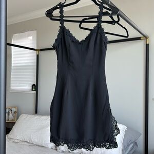 Black mini dress from revolve